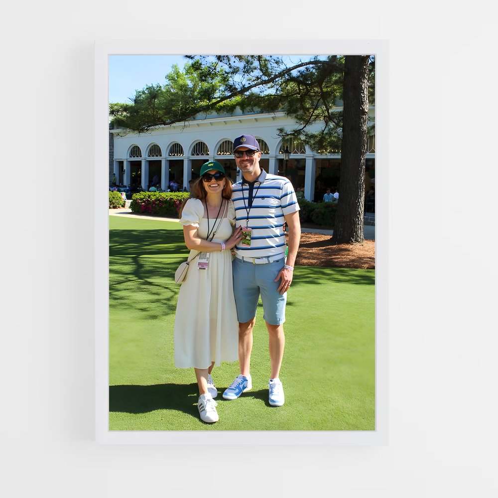Poster La Rencontre au Club – affiche Golf (vue 3)